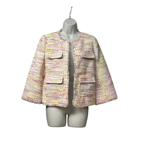 Kate Spade New York Multi Tweed Jacket, Size 4, - Picture 11 of 12